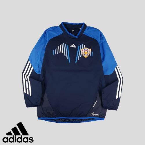 아디다스 네이비 블루 2002 월드컵 일본 니가타 모크넥 삼선 유니폼 레플리카 웜업  SIZE M