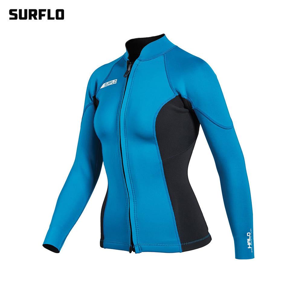 서플로 HALO TOP 2mm 여성 웻슈트 자켓 상의 타파 BLUE