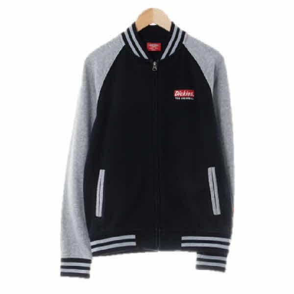 디키즈 블랙그레이 면혼방 투톤집업재킷