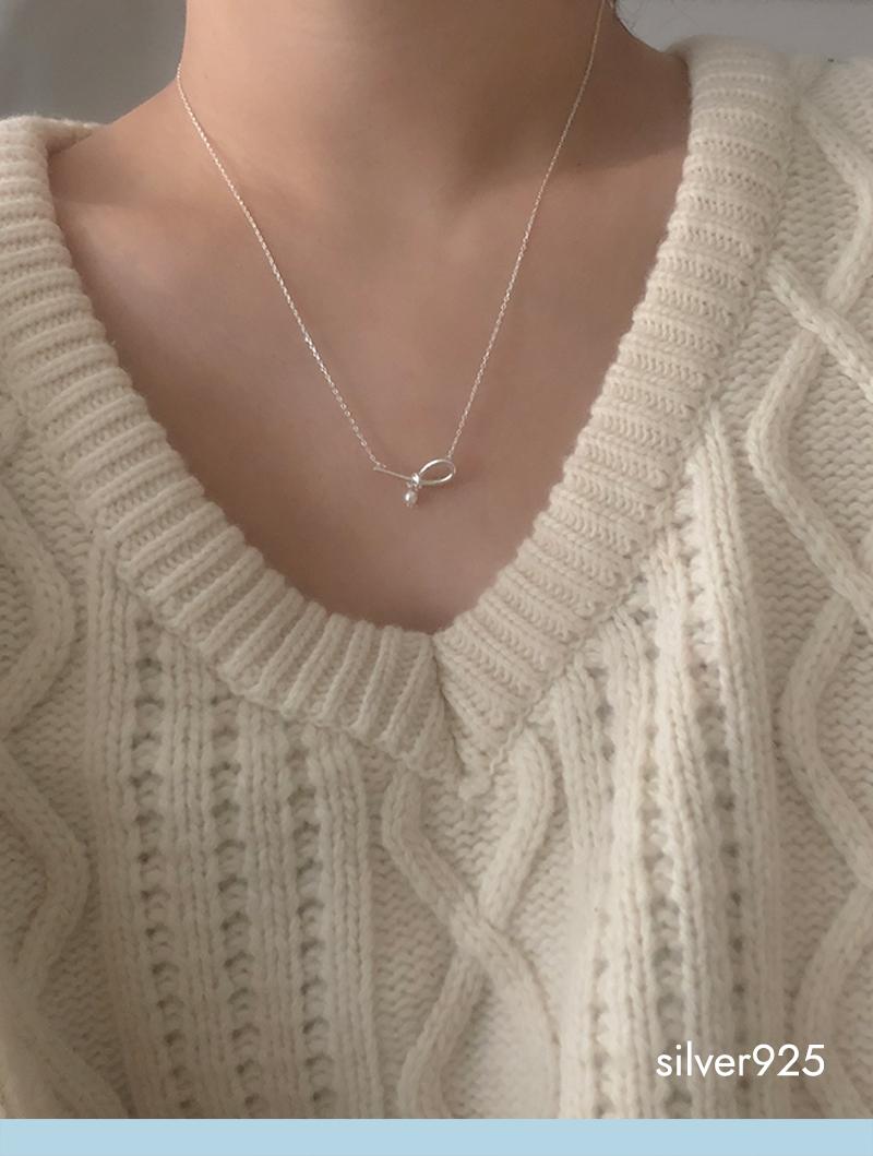 모앳 tude necklace (silver925)