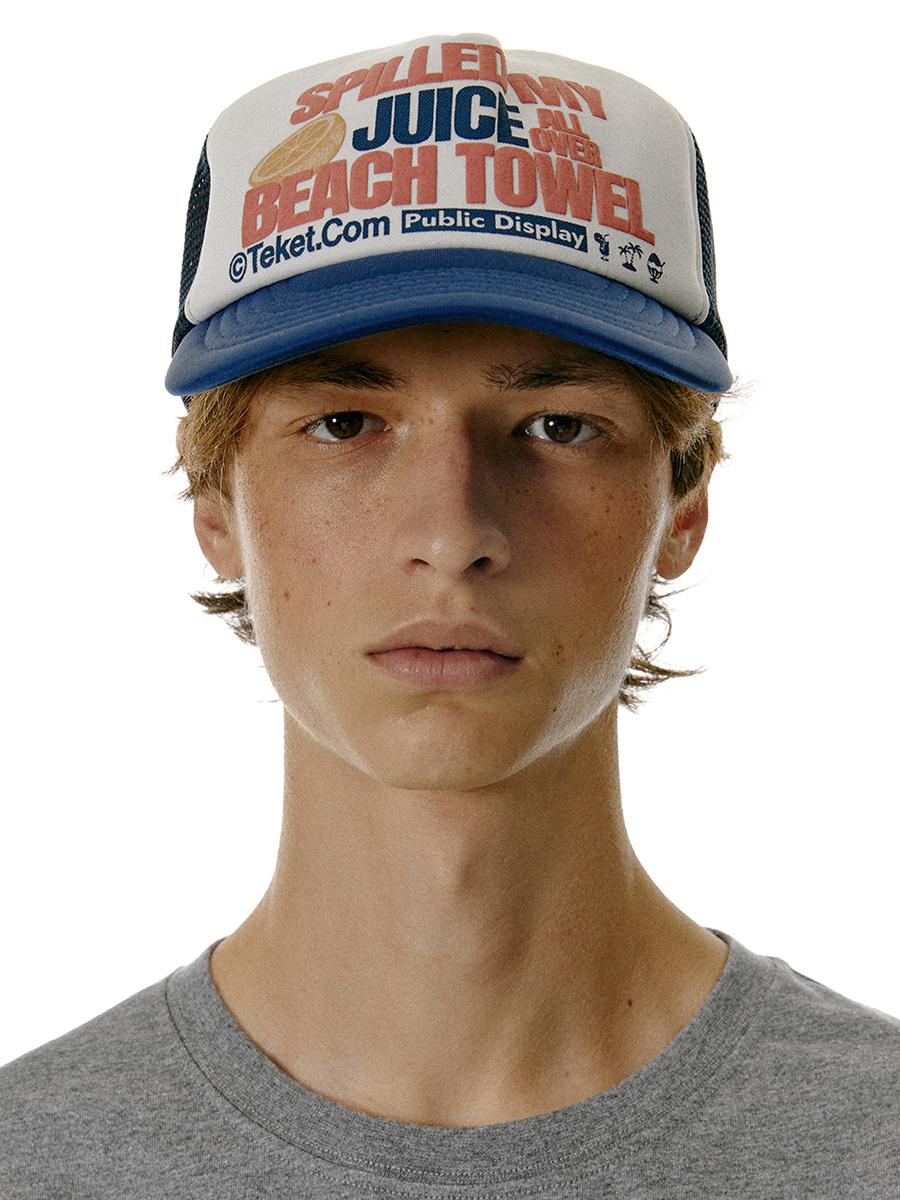 Be Careful Trucker Cap Navy