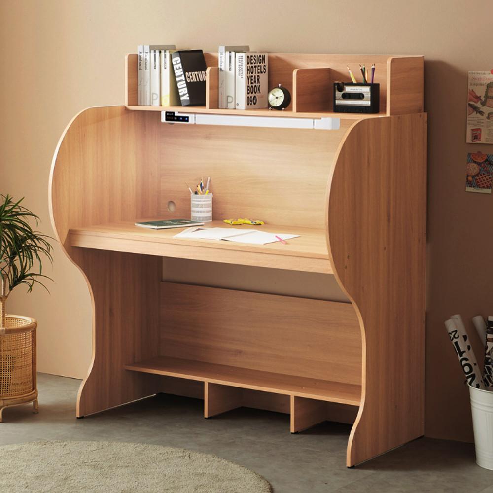 e스마트 엘리트 와이드 독서실책상 1230 LED스탠드 포함