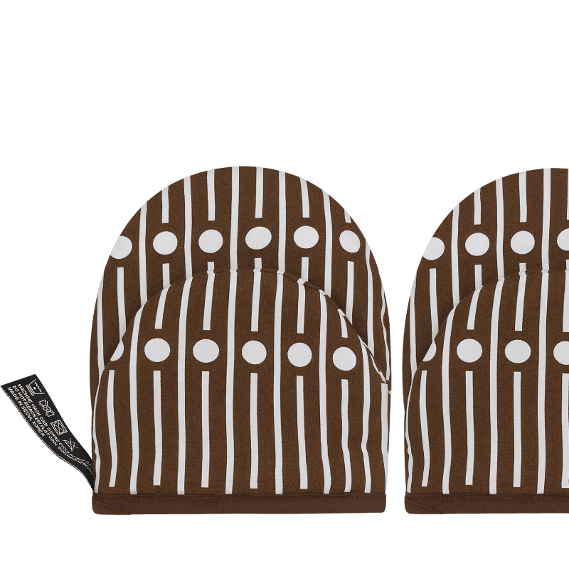 Miller Reverse Brown Kitchen Glove 밀러 리버스 브라운 주방 장갑 세트