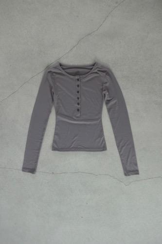 slim button-T (mocha)