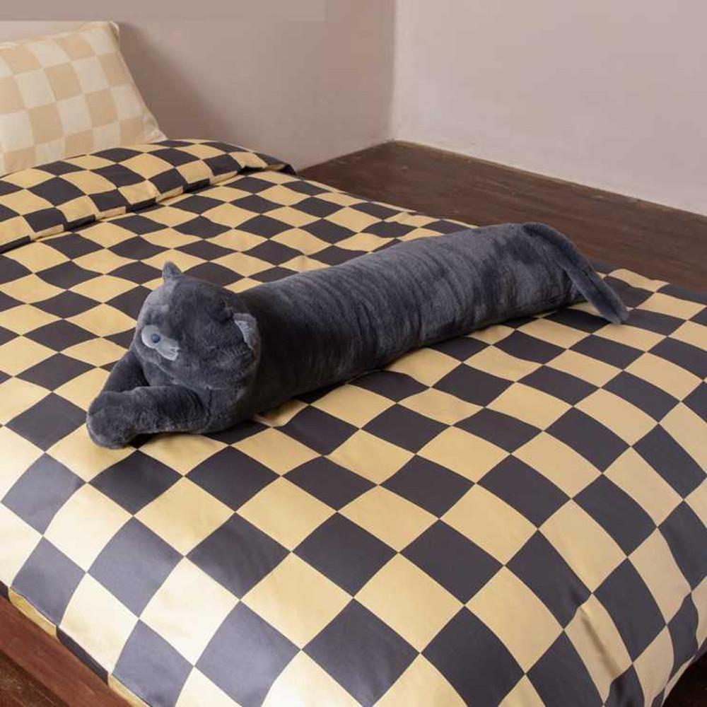 고양이 롱쿠션 2color 배받이 침대사이 아이방쿠션 특이한 인형 큐션 쇼파 포인트