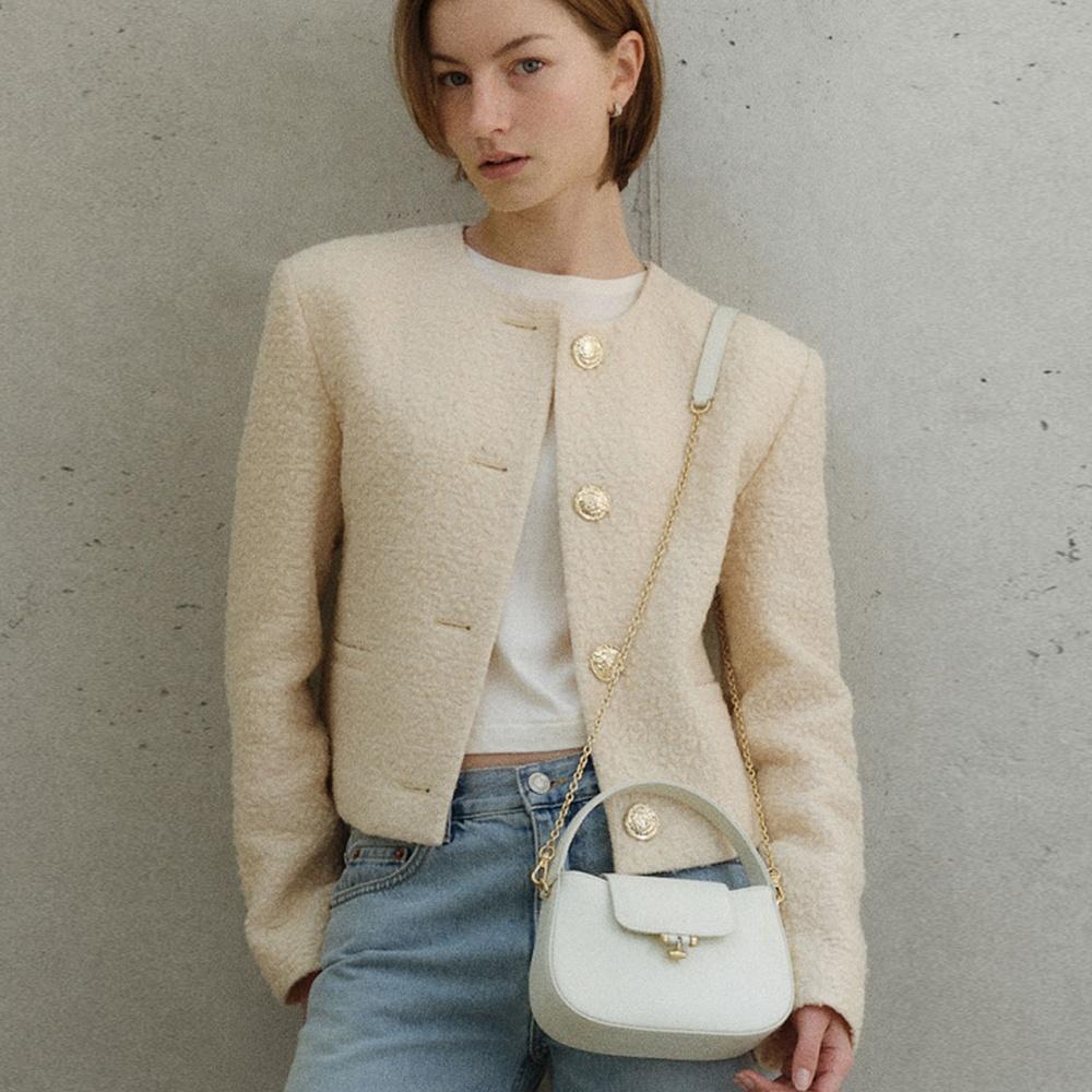 Tilda Flap Bag Mini Cream
