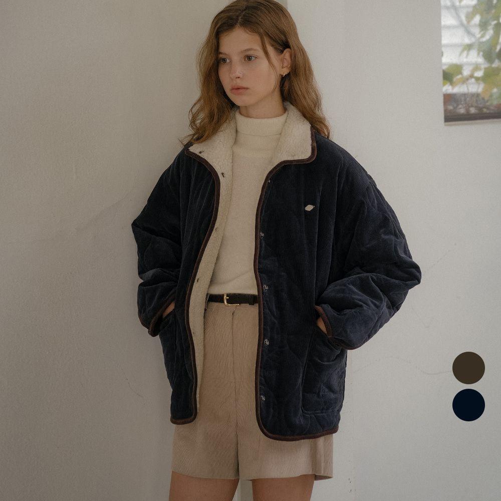 [NAVY 예약배송]High-neck dumble quilting jumper [TIWT02JP01]_2color