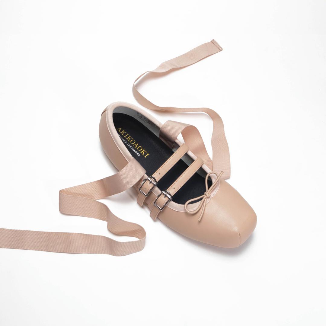 Giselle Flat Pink Beige - 35