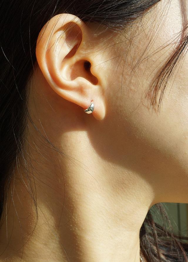 [E229][silver]shape one thouch earring/귀걸이 미니멀귀걸이 원터치 시선