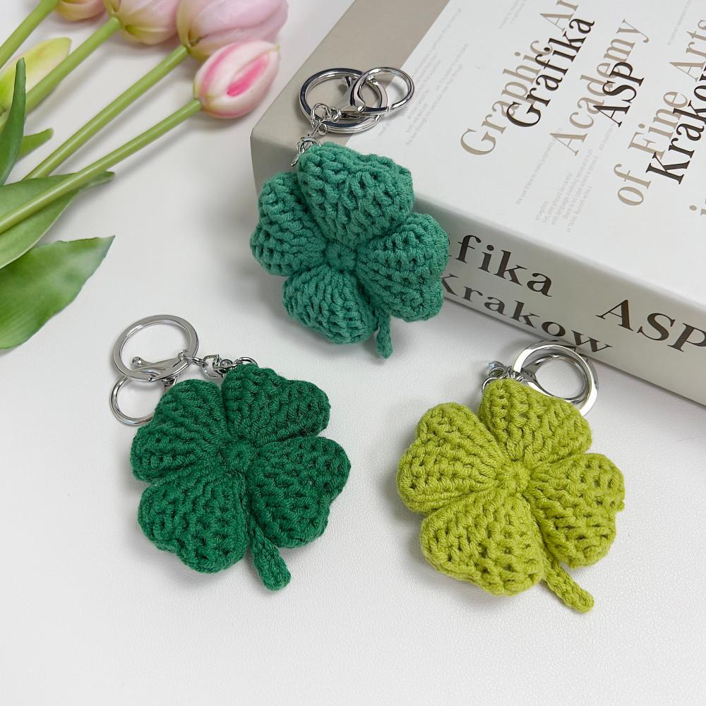 [코바늘DIY] 네잎클로버 키링 만들기
