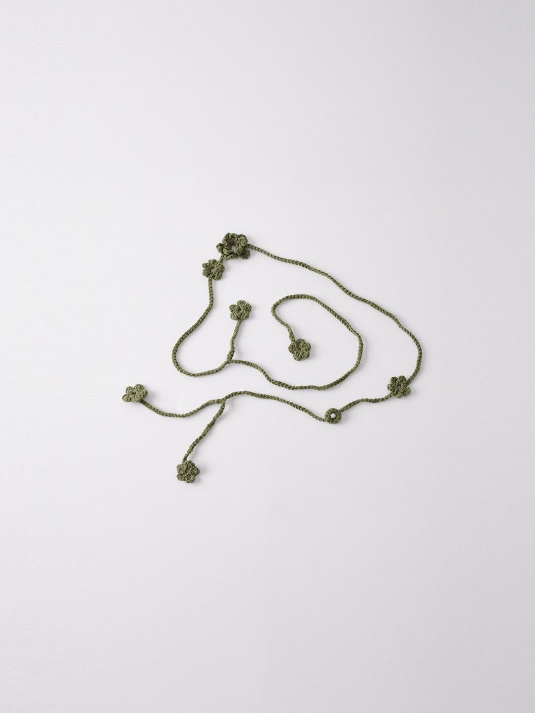 Handmade Crochet Belt - Olive