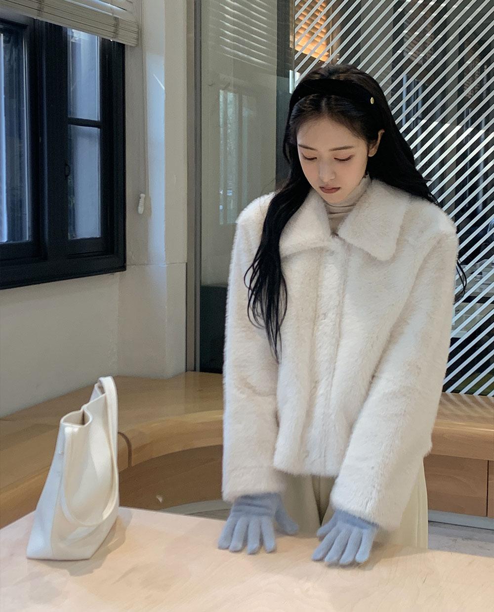 체리코코 [연말룩✨] 에블린 카라 퍼자켓