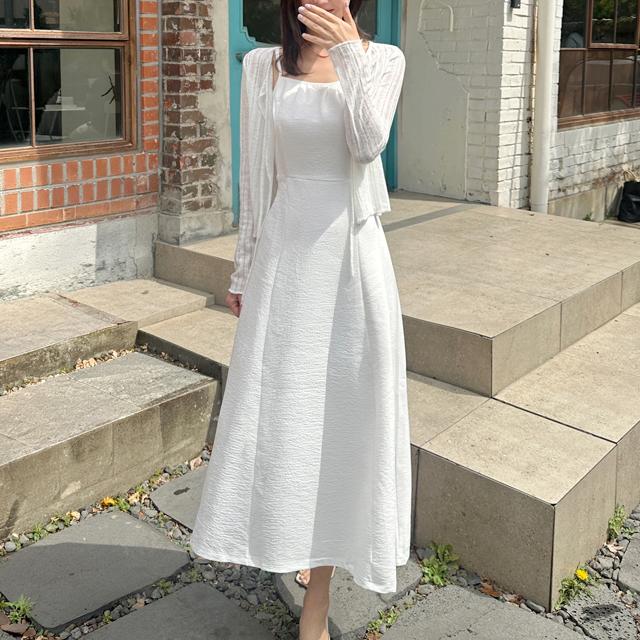 체리미 [썸머🌸] 뮤즈 플레어 셔링 나시 롱 원피스 (롱원피스/봄/여름/나시원피스/편한원피스/여행원피스/키큰녀원피스/기본원피스/심플원피스)