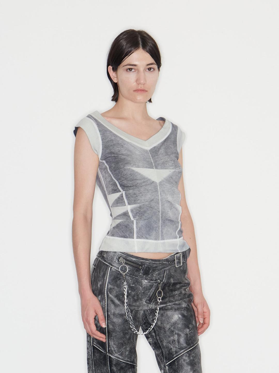 Raze Top Washed Grey - XS
