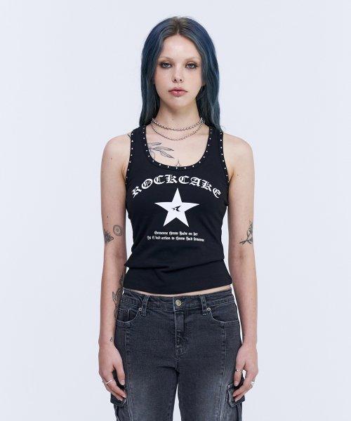 Crystal Hotfix Sleeveless - Black