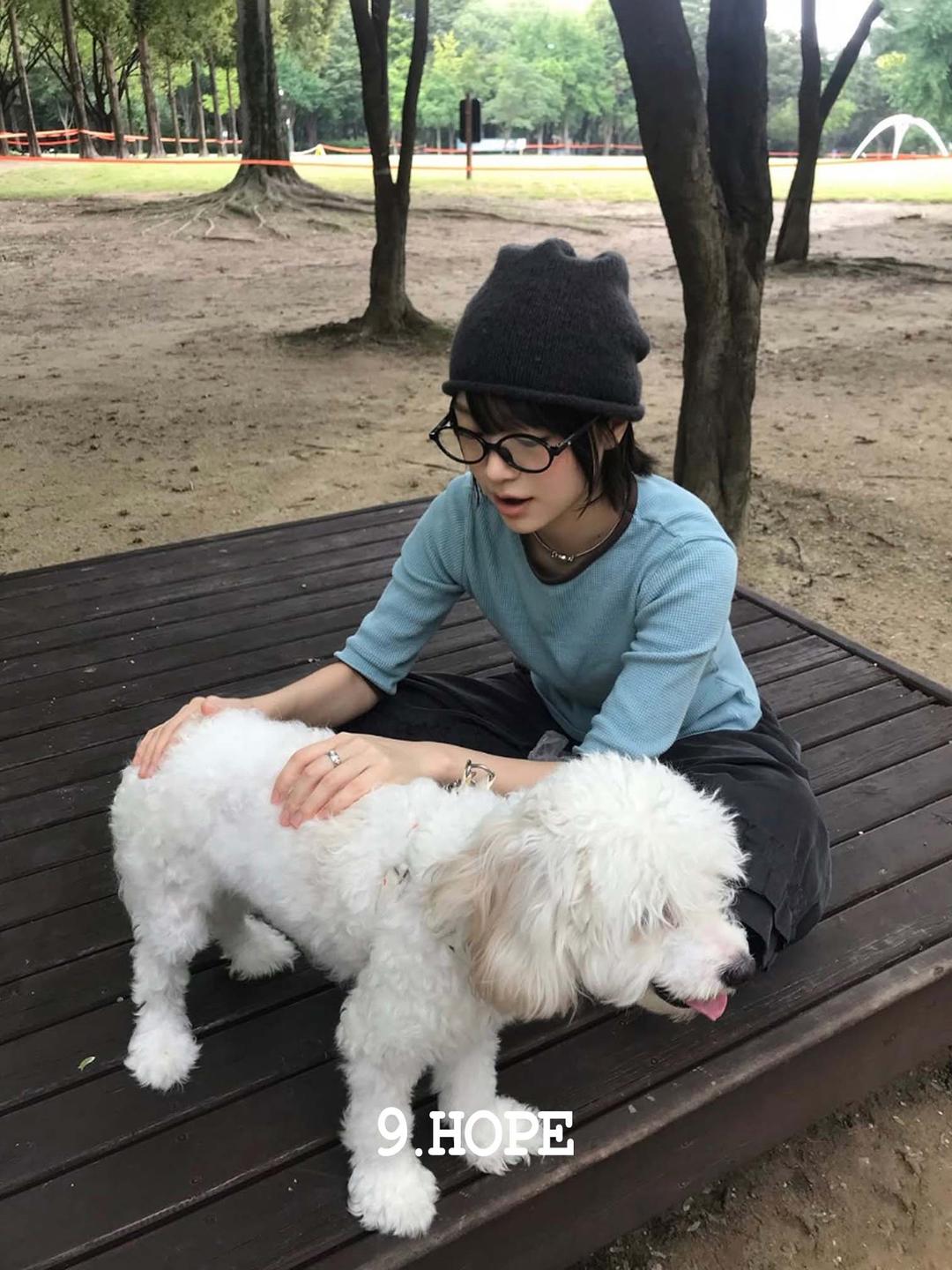 [9.hope] waffle 링거 T (sky)