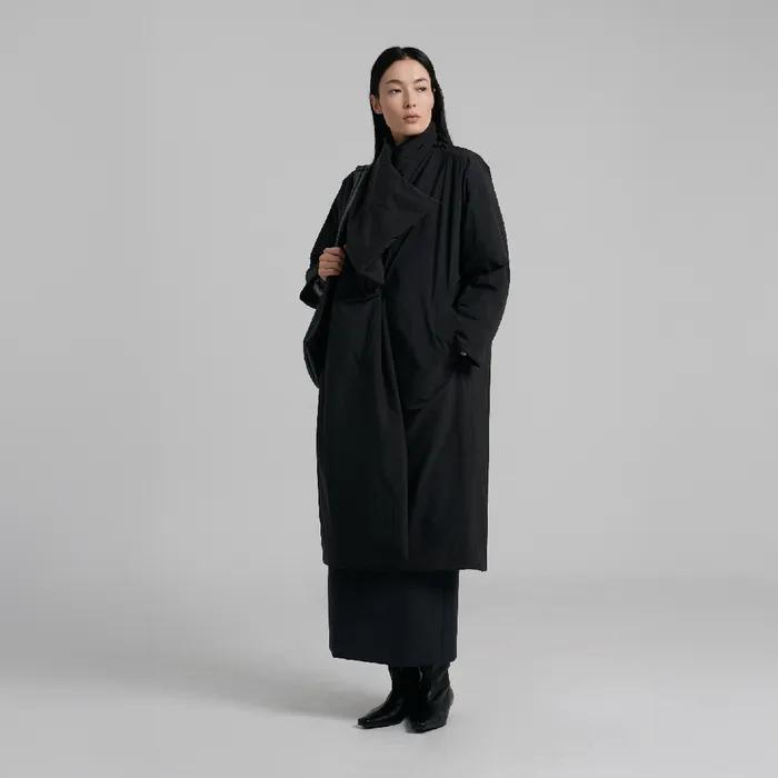 Duvet Long Coat_Black