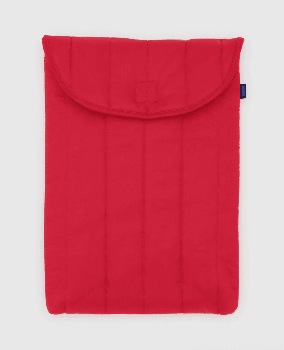 Baggu - Puffy Laptop Sleeve (Candy Apple)