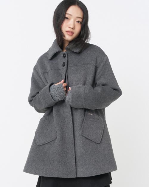 Slate half coat GREY