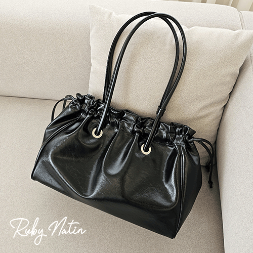 셔링 여성 빅 스퀘어 토트 투웨이 쇼퍼백 숄더 복조리 가방 10컬러