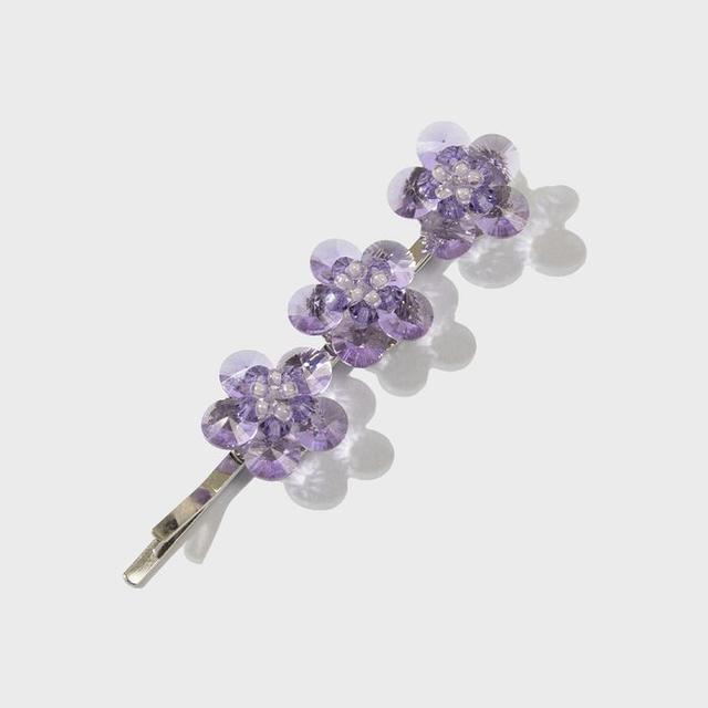 [X SWINGSET] Daisy Crystal Hairpin (lavender)