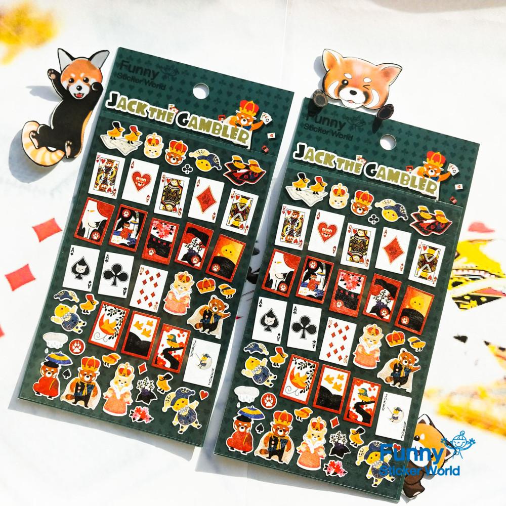 퍼니스티커 팬시스티커 C579 JACK THE GAMBLER 잭 더 겜블러 타이백 스티커