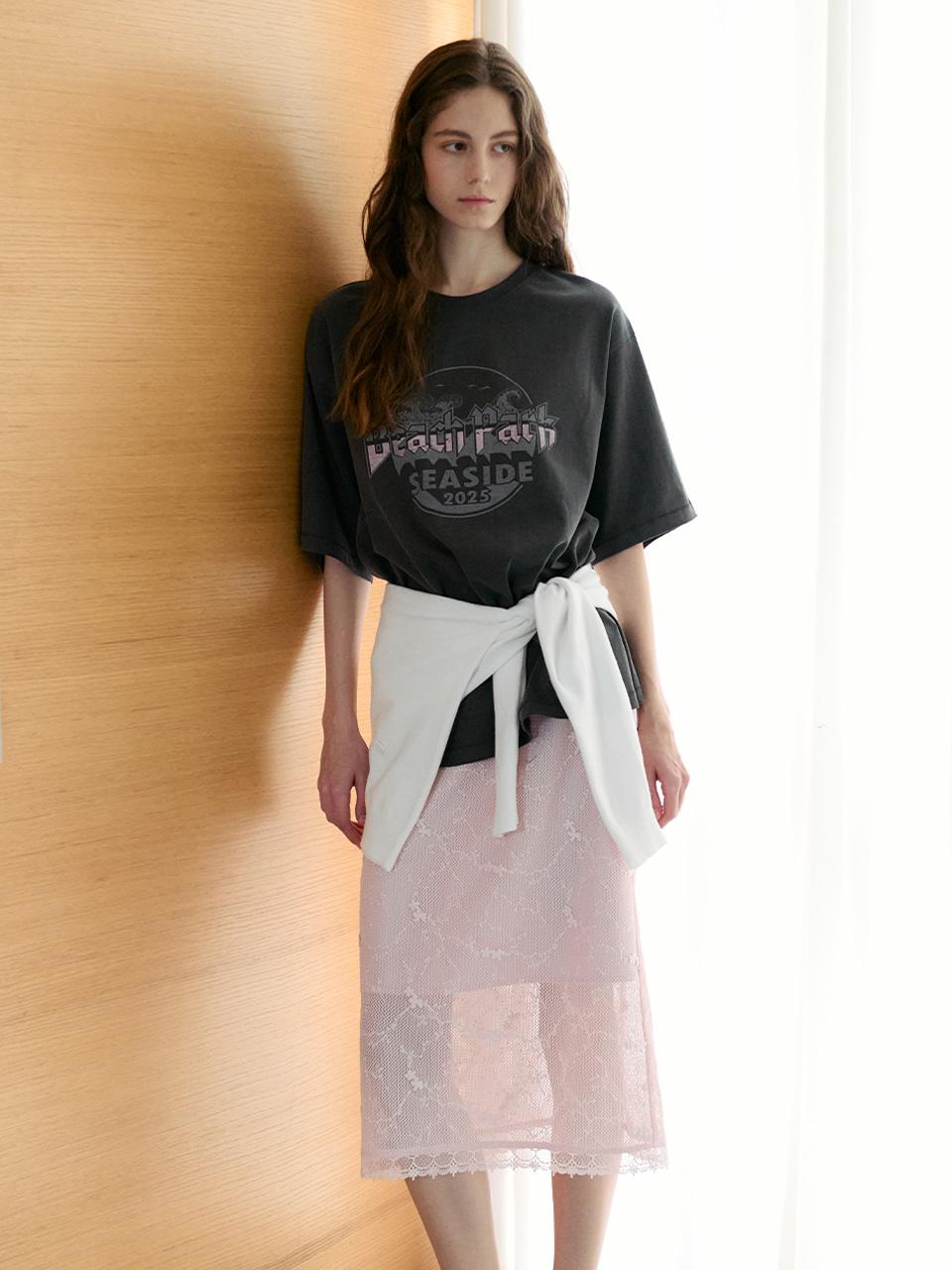 Lace H line Midi Skirt VC2533SK405M