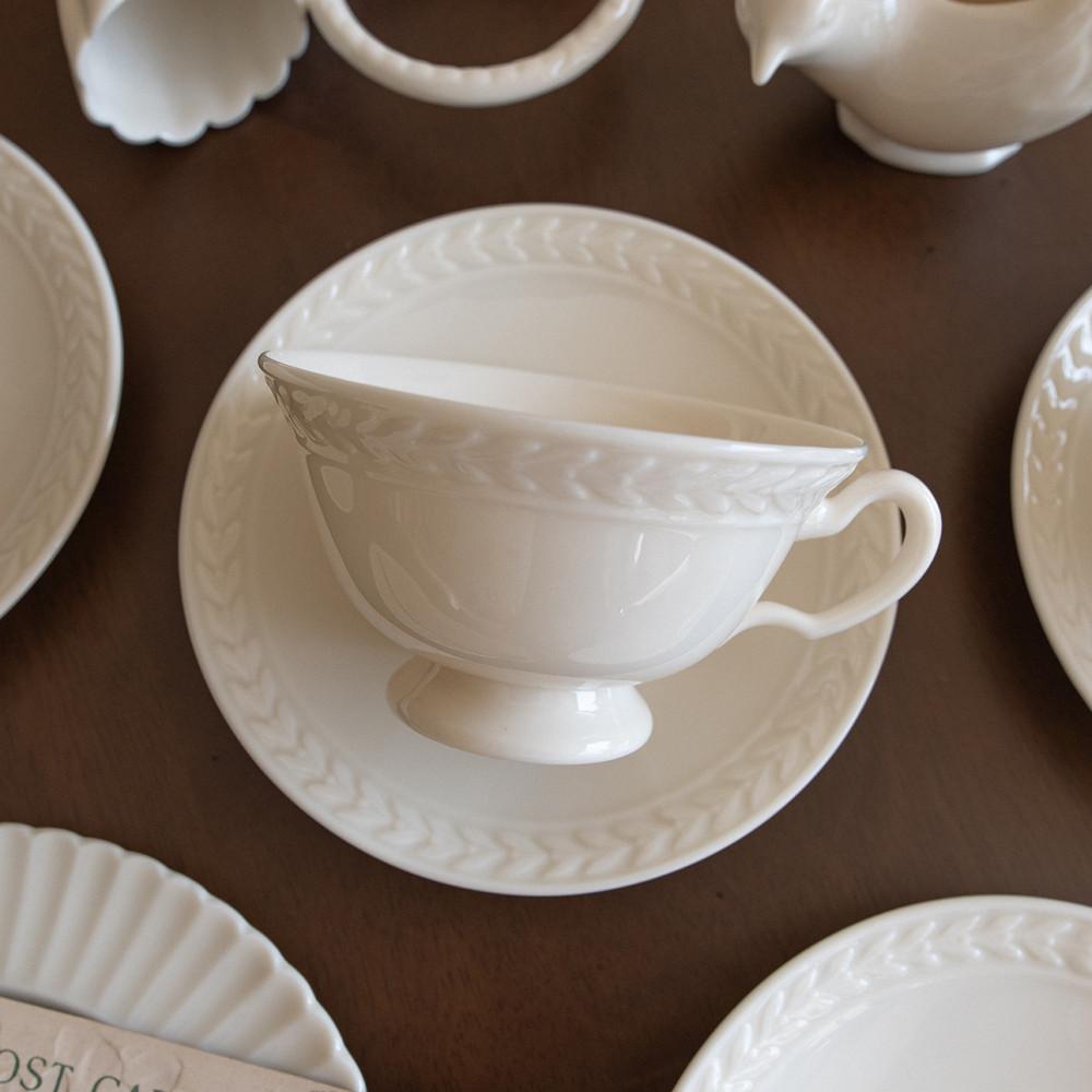 레녹스 폰테인 화이트 빈티지 찻잔 앤틱 커피잔 레어 컵앤소서