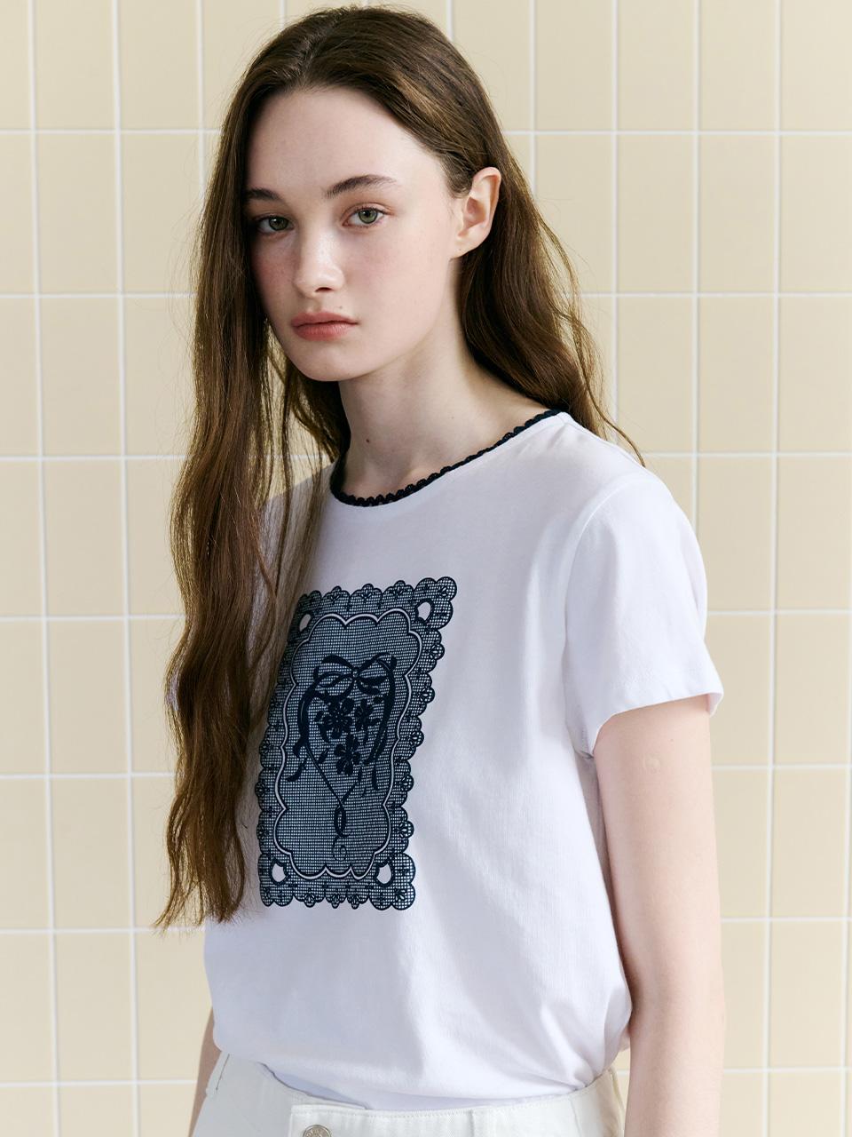 Lace Graphic T-Shirt VC2533TS401M