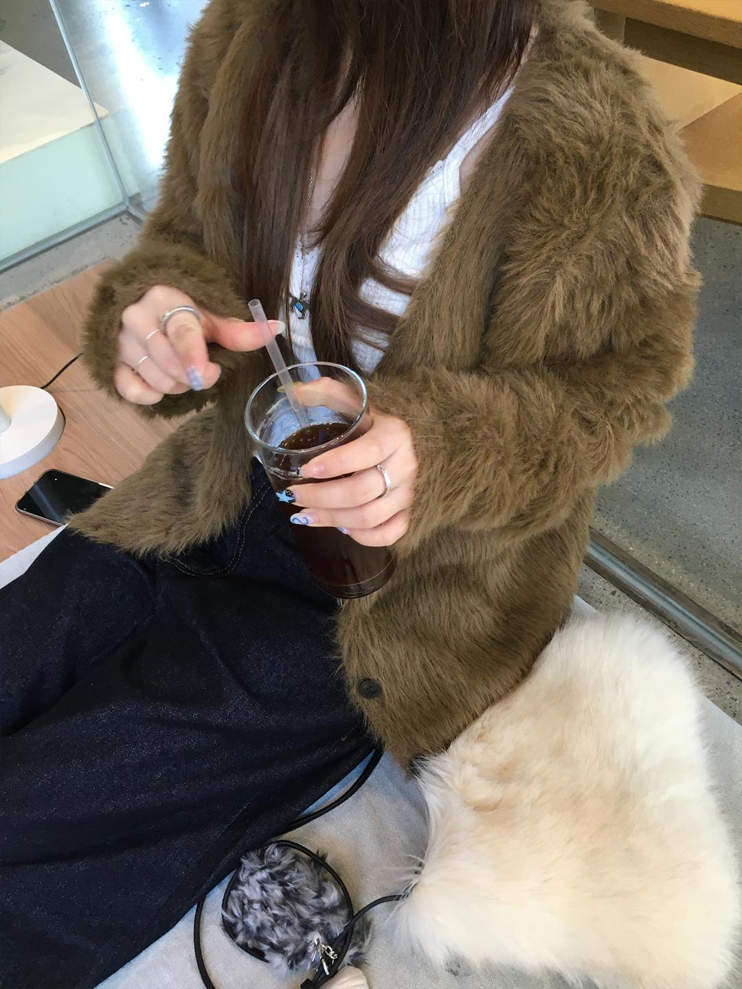 part fur cardigan *10일소요