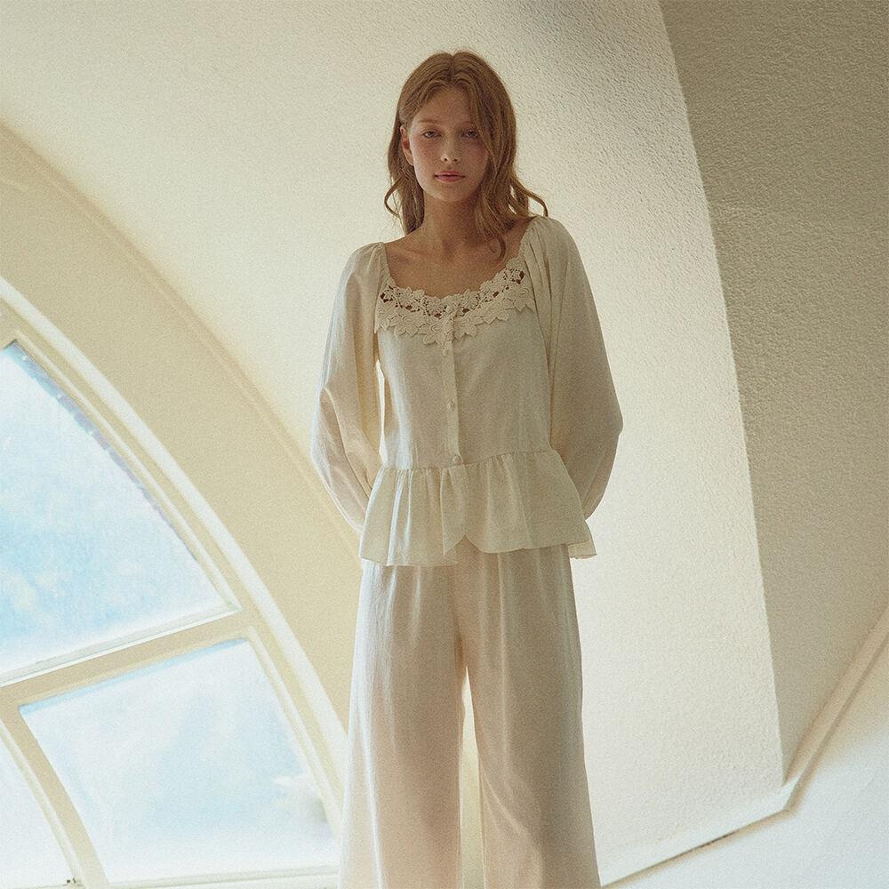 [4548-BCFHT] 루이즈 투피스 Cream