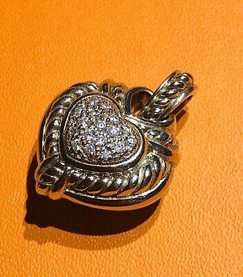 Judith Ripka 디아모니크 스털링 실버 하트 펜던트