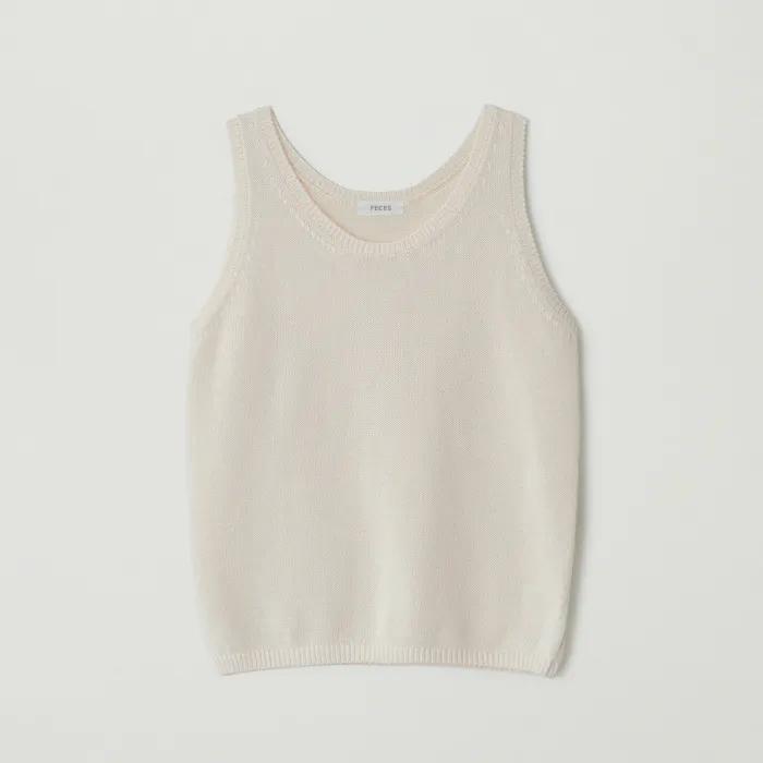 Summer sleeveless knit (Ivory)