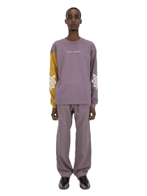 BIXANCE LONG SLEEVE PEWTER PURPLE X MEDALLION YELLOW