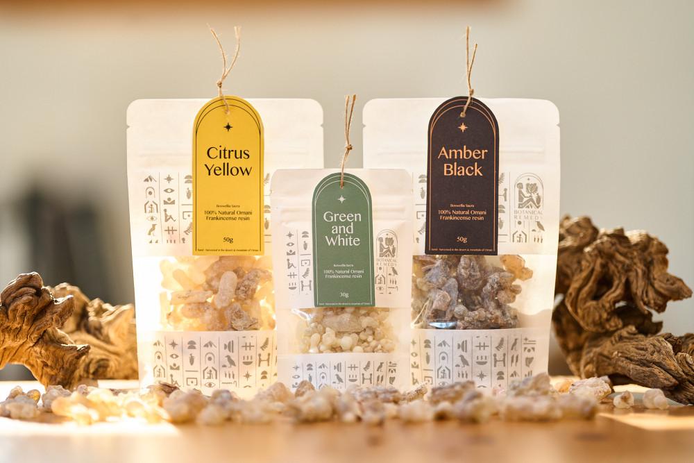 보타니컬레메디 천연 인센스 프랑킨센스 레진 (블랙,옐로우,그린) 택1