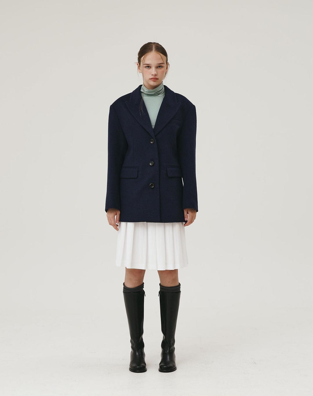 WOOL HALF COAT