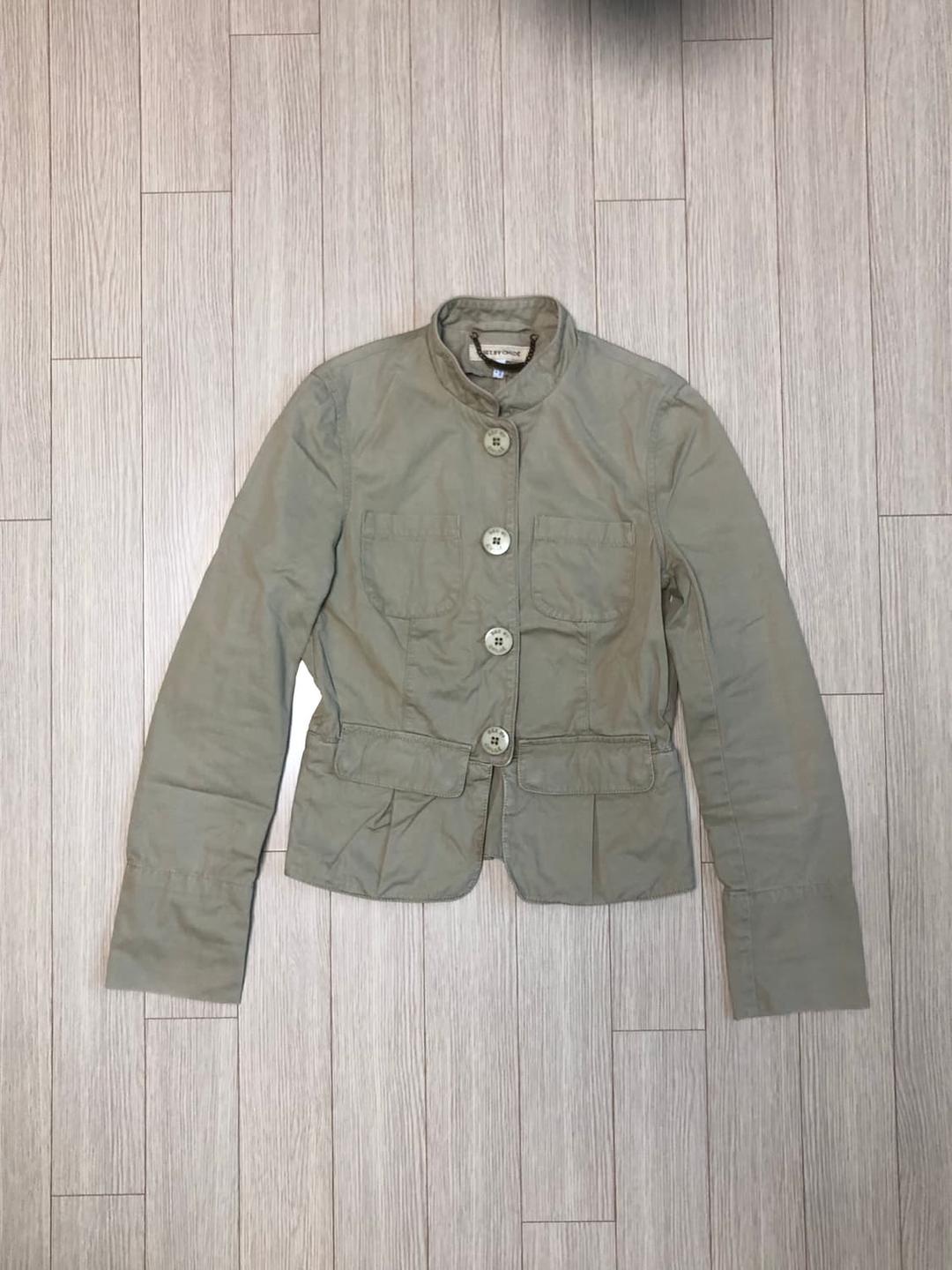 씨바이끌로에 스탠드 카라 스냅 버튼 자켓 사파리 야상 코튼 점퍼 | 후루츠패밀리