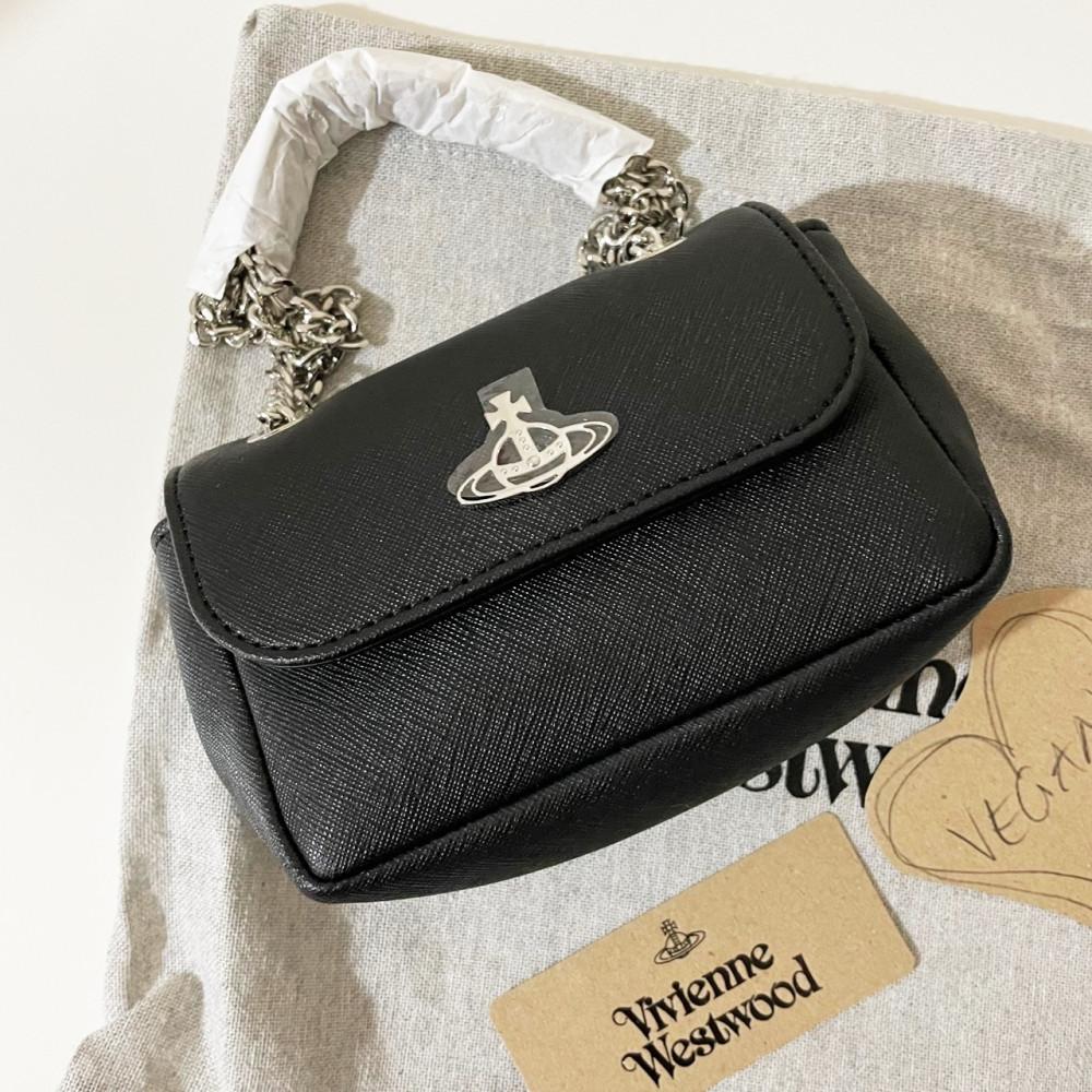 (무배/관부가세포함) 비비안웨스트우드 더비 비건 체인 스몰 숄더크로스백