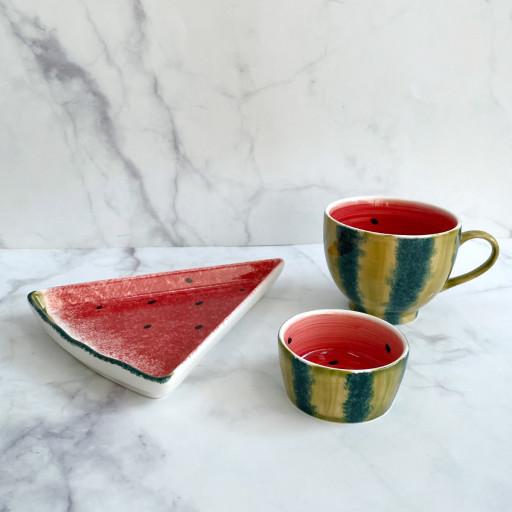 아삭 수박 식기세트 귀여운디저트 과일접시 선물세트