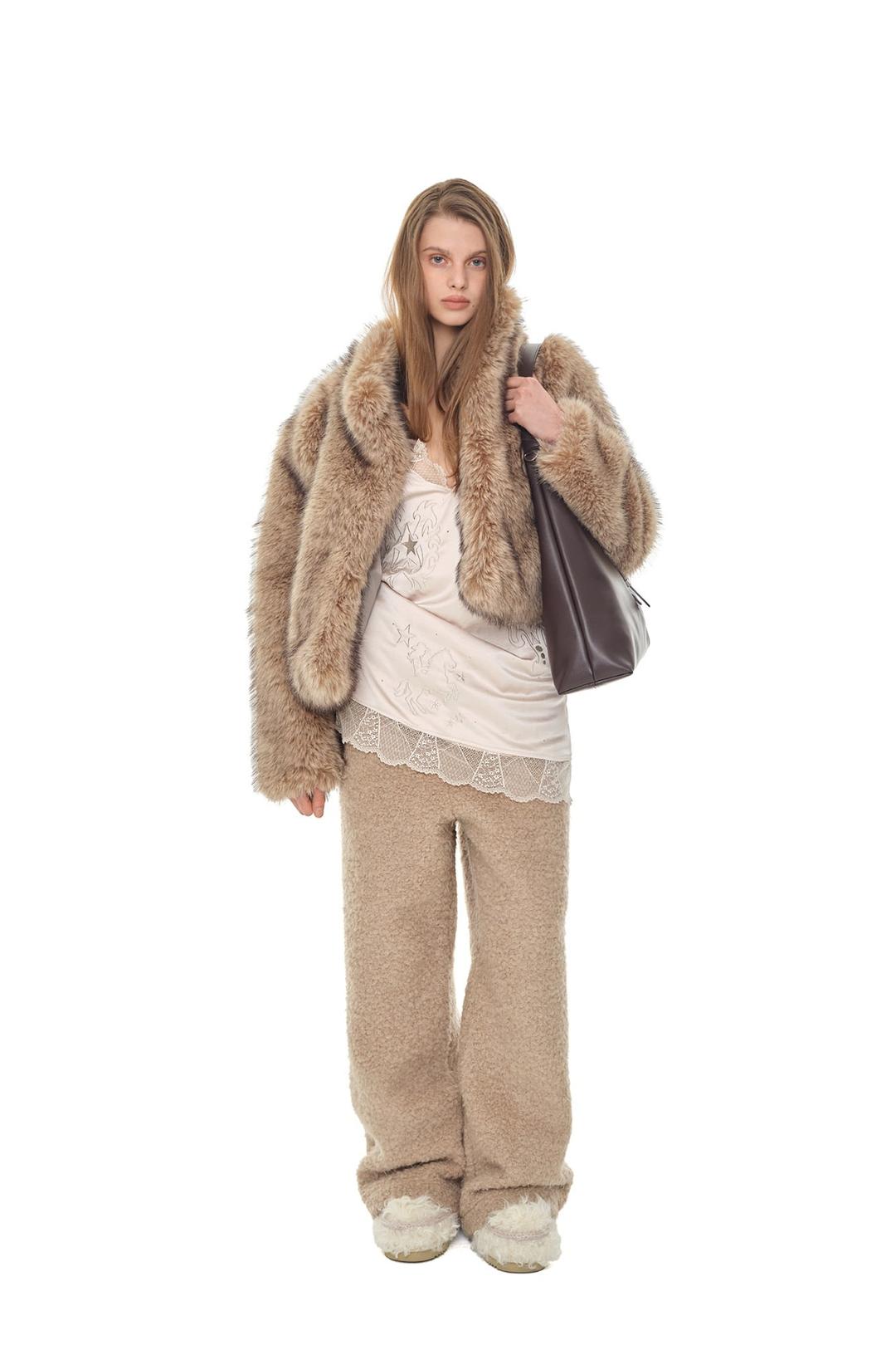 FLEECE SWEATPANTS (BEIGE)