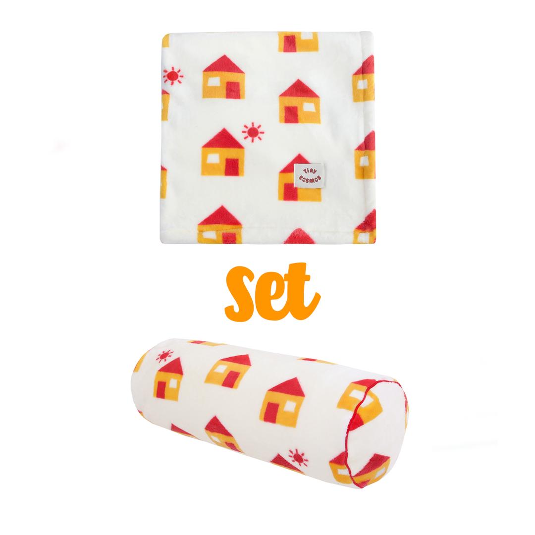 [SET]졸리 극세사 블랭킷 + 롱 쿠션