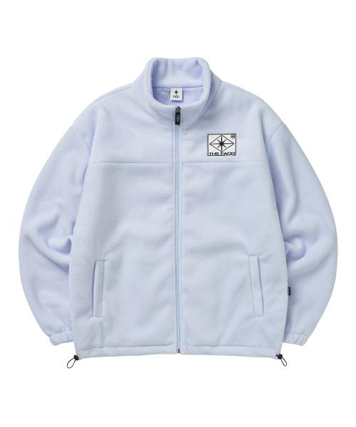 LOZENGE LOGO FLEECE ZIPUP POWDER BLUE