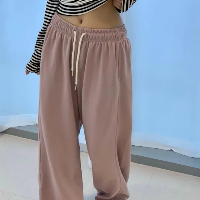 [ 롱,숏/ 투웨이 ] 틴 스트링 절개라인 와이드 트레이닝 팬츠