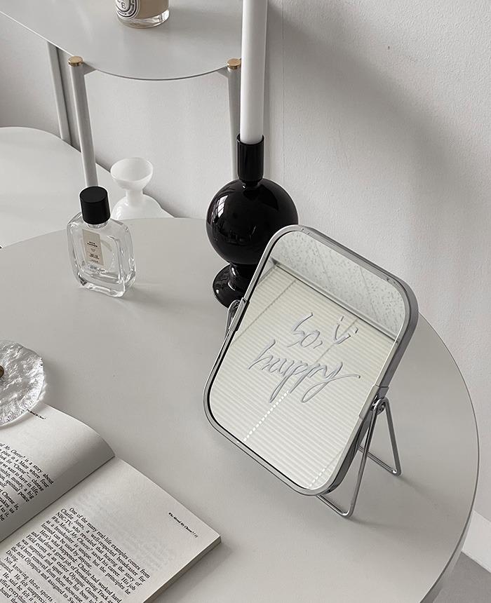 미드센츄리 탁상 거울 화장 사무실 확대 양면