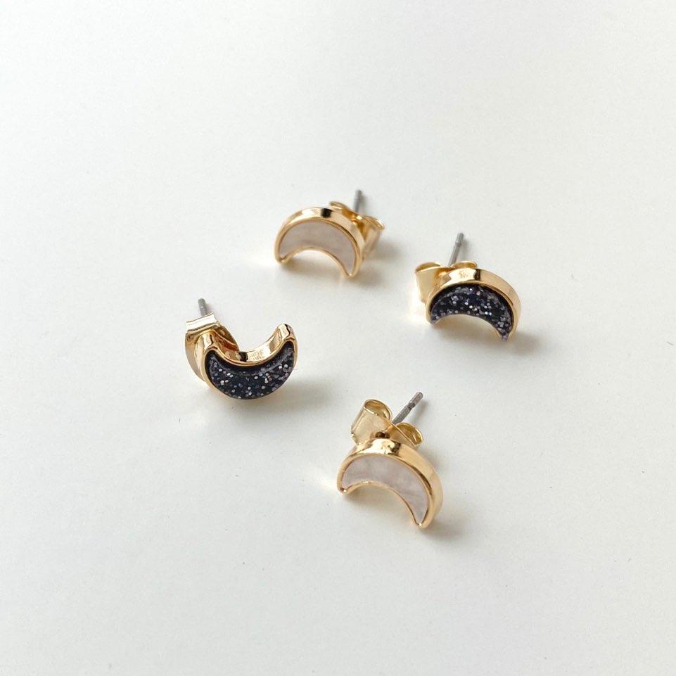 [스카이폴리오] 초승달 귀걸이 2종