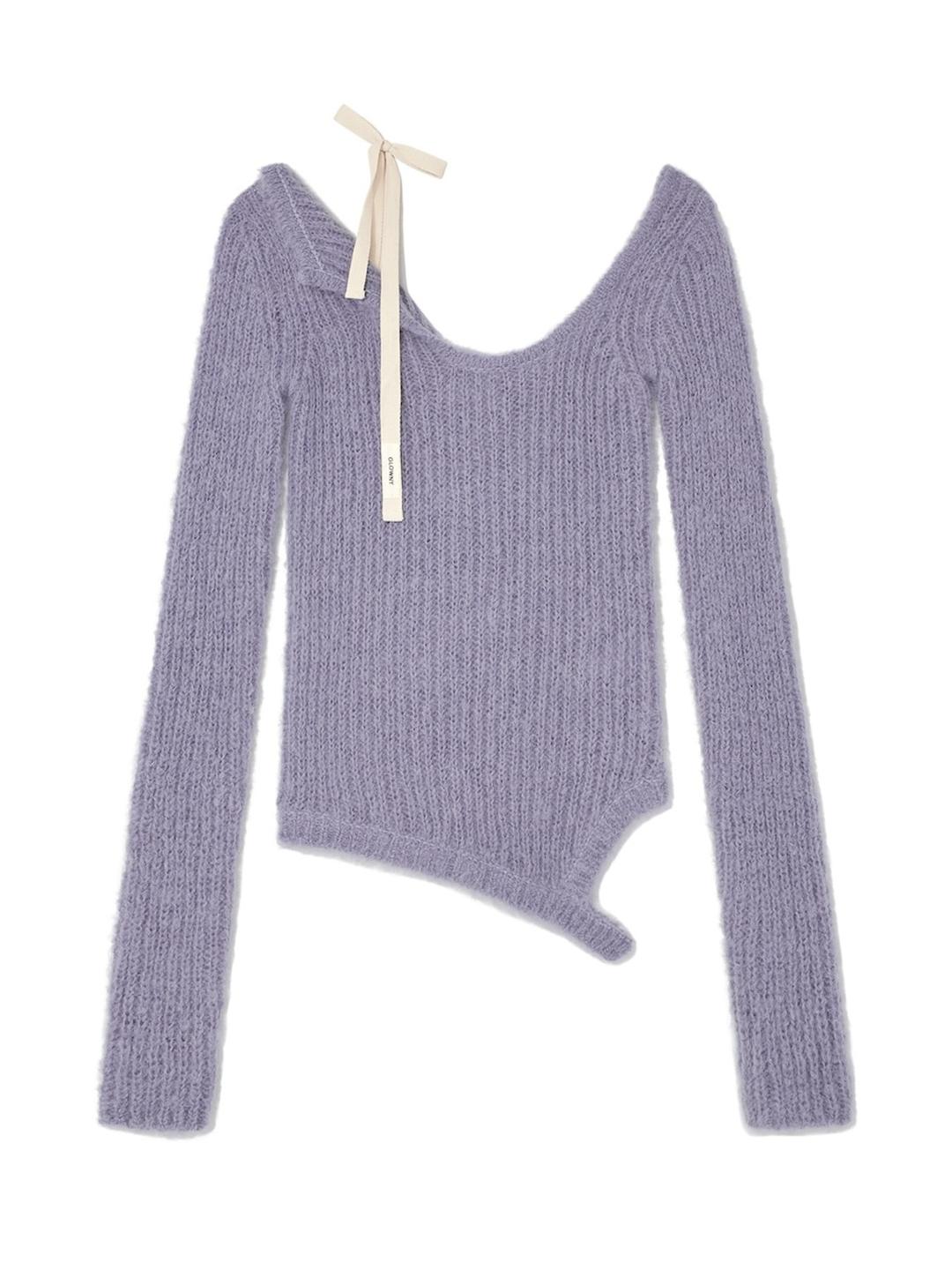 ISA ASYMMETRICAL KNIT TOP (BLUE BELL)