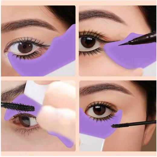 [번짐방지] 마스카라+아이라인 깔끔 메이커 아이라인메이커 아이라인도구 속눈썹올리기 뷰티소품 메이크업소품 마스크라번짐방지 인형속눈썹 애교살