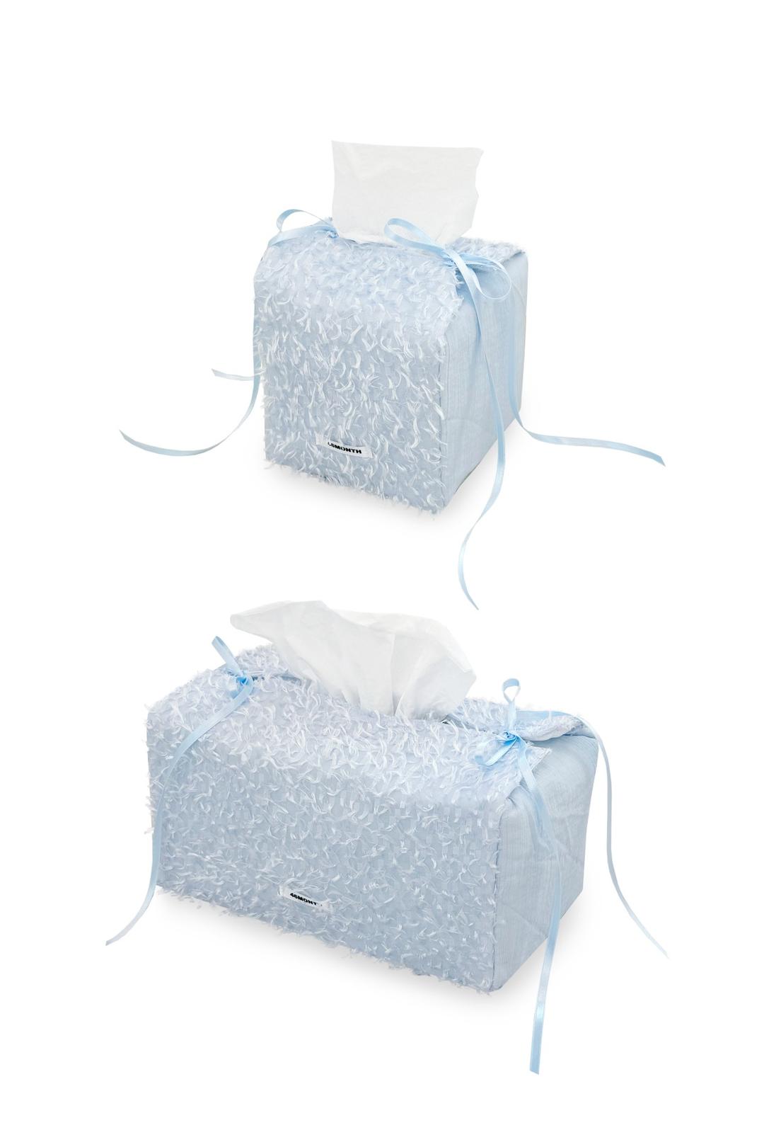 furry tissue cover (sky blue)