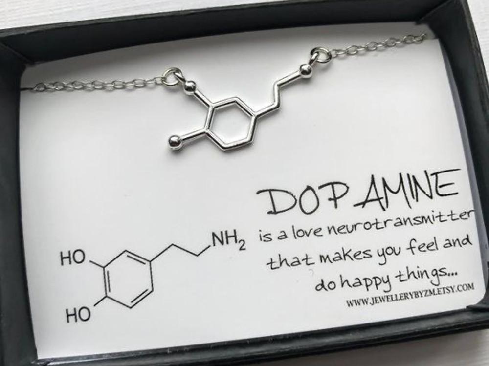 도파민 이과 실버 은 목걸이