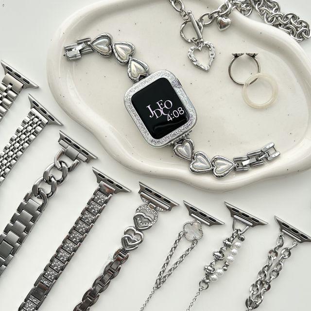 [당일/필름증정] 애플워치 프리미엄 실버 메탈 스트랩 모음 8 7 6 5 4 3 2 1 SE